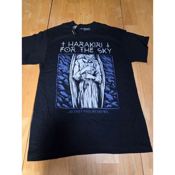 vision merch Other - Harakiri For The Sky Band Tee Mens M Black Graphic black Metal rare Shirt Cotton
